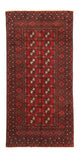 Alfombra afgana - Filpa - 195 x 96 cm - rojo