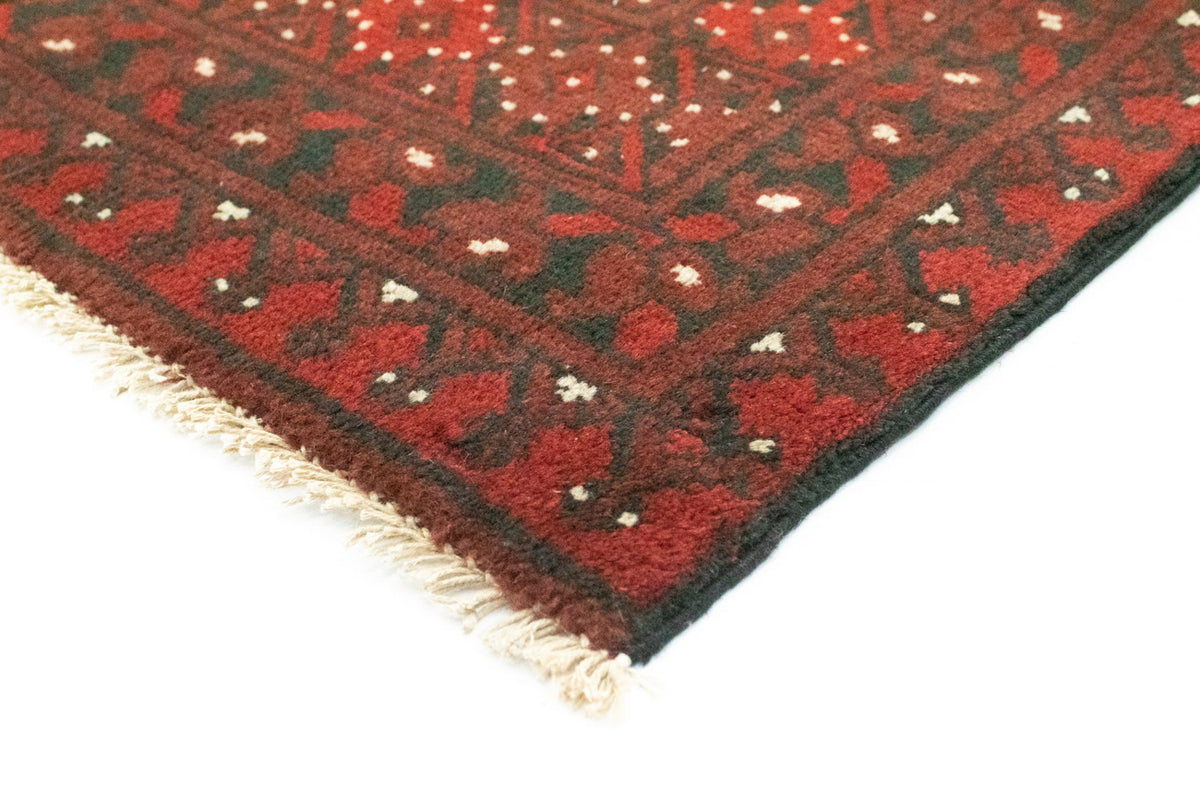Alfombra afgana - Filpa - 195 x 96 cm - rojo