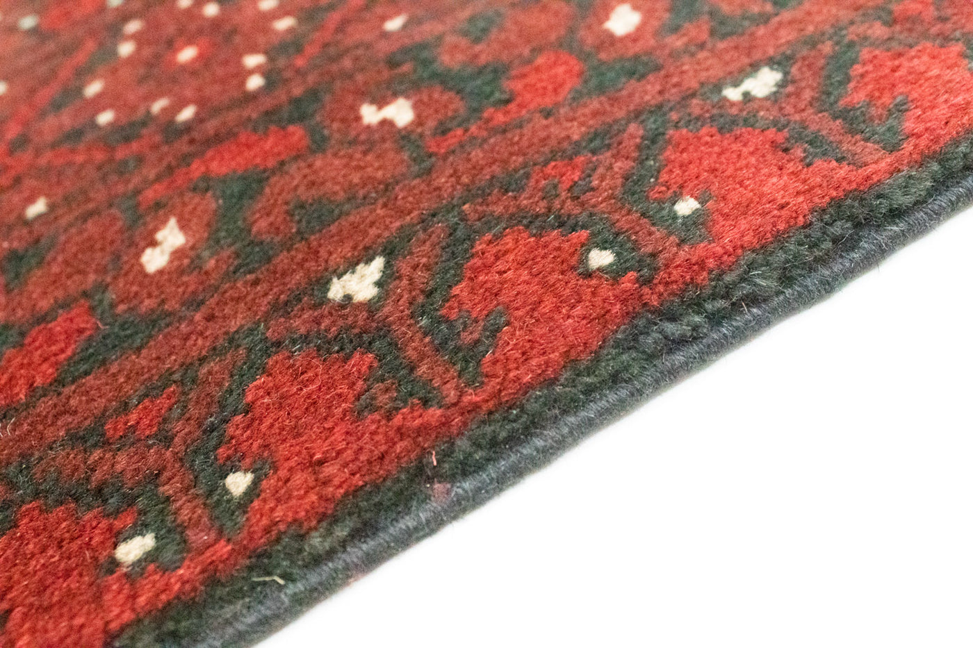 Alfombra afgana - Filpa - 195 x 96 cm - rojo