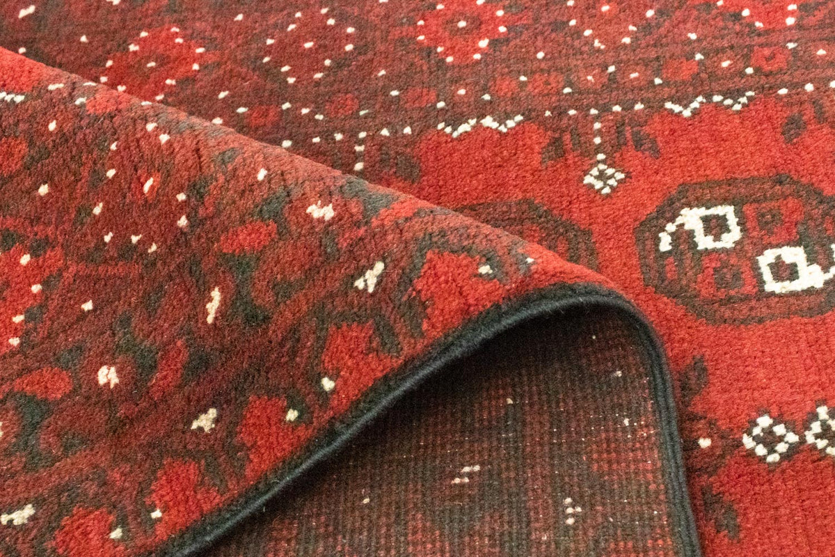 Alfombra afgana - Filpa - 195 x 96 cm - rojo