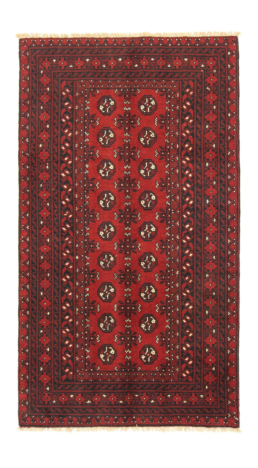 Alfombra afgana - Filpa - 190 x 104 cm - rojo