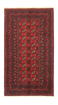 Alfombra afgana - Filpa - 190 x 104 cm - rojo