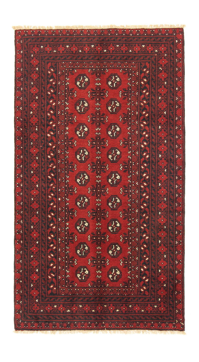 Alfombra afgana - Filpa - 190 x 104 cm - rojo
