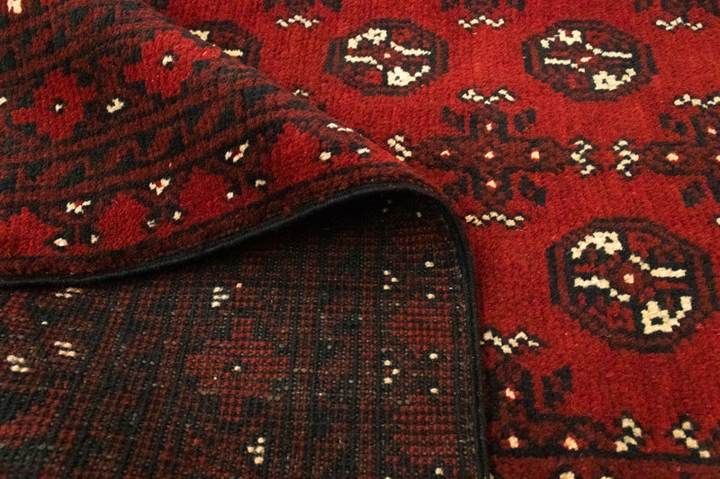 Alfombra afgana - Filpa - 190 x 104 cm - rojo