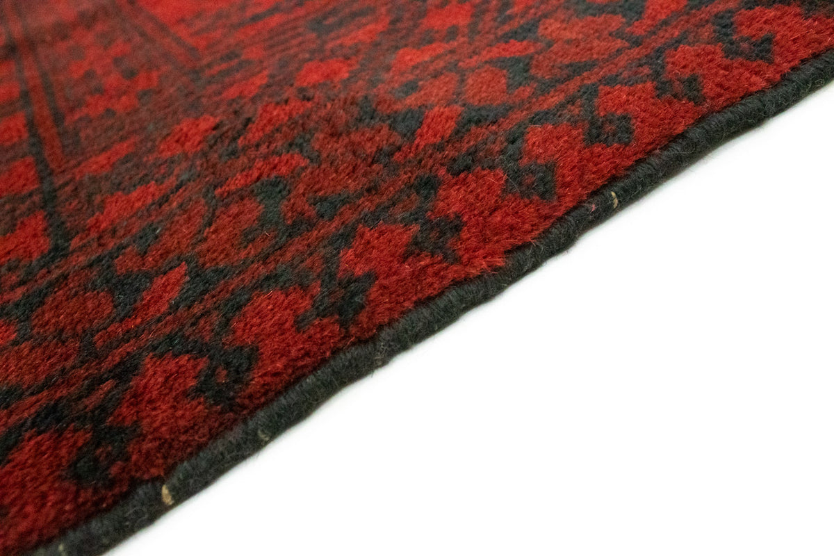 Alfombra afgana - Filpa - 198 x 96 cm - rojo