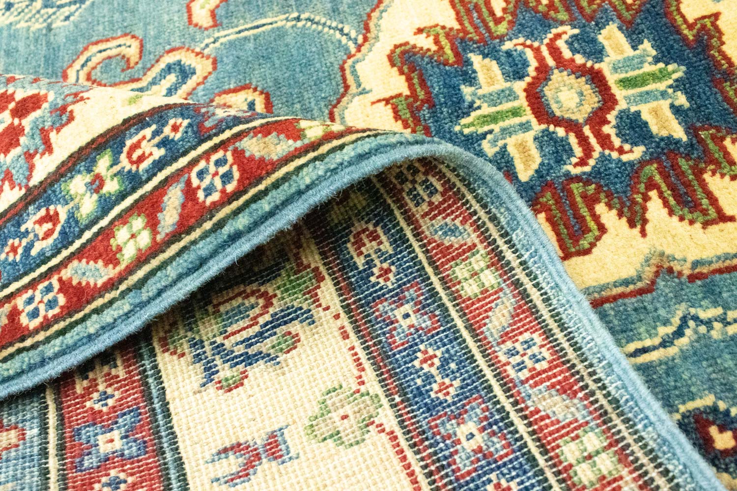 Alfombra Ziegler - Kazak - 183 x 117 cm - azul marino