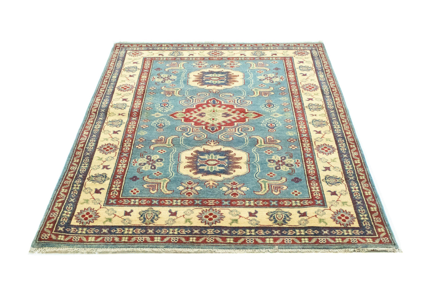Alfombra Ziegler - Kazak - 183 x 117 cm - azul marino