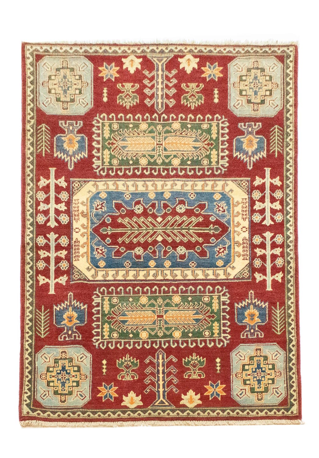 Alfombra Ziegler - Kazak - 182 x 119 cm - rojo