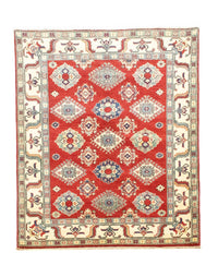 Alfombra Ziegler - Kazak - 199 x 146 cm - rojo oscuro