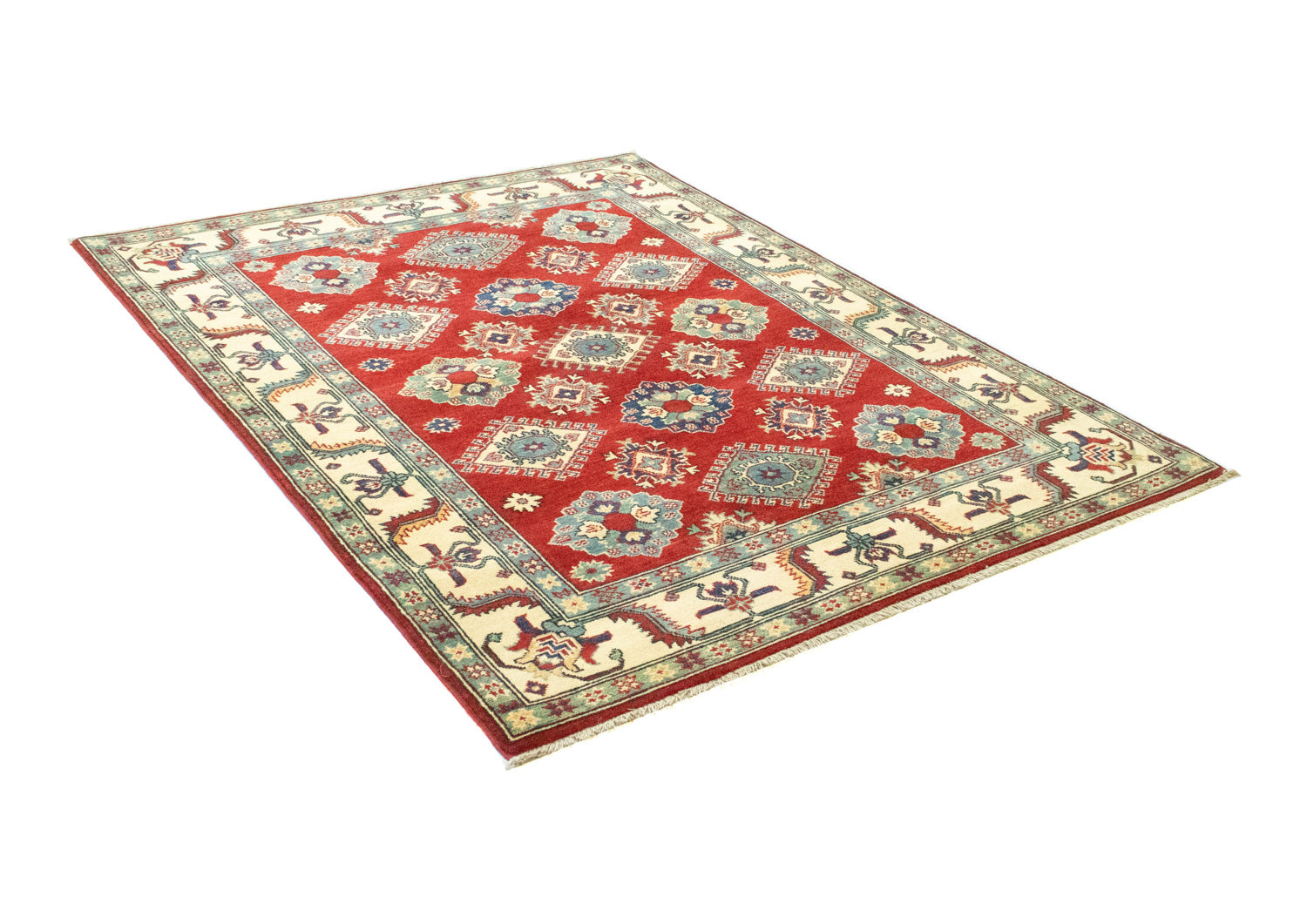 Alfombra Ziegler - Kazak - 199 x 146 cm - rojo oscuro