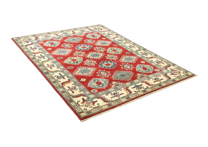 Alfombra Ziegler - Kazak - 199 x 146 cm - rojo oscuro