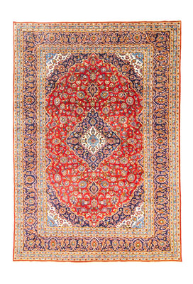 Alfombra persa - Keshan - 362 x 251 cm - rojo oscuro