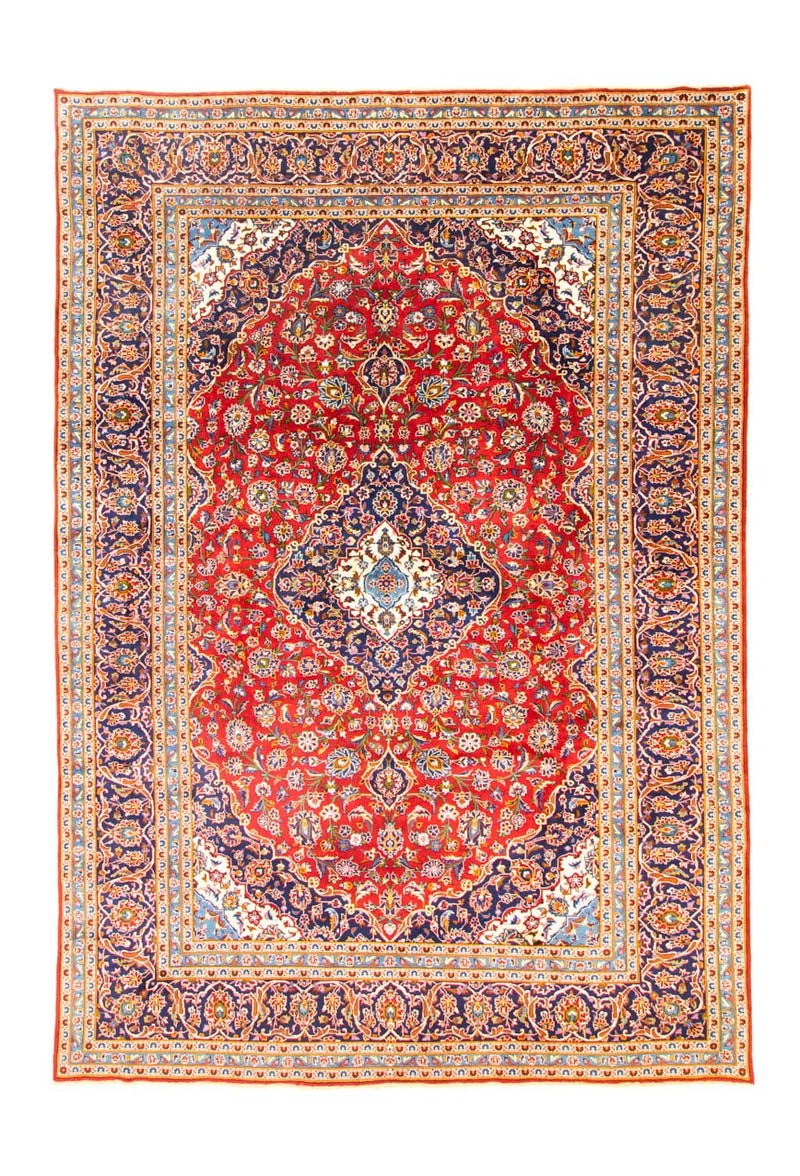 Alfombra persa - Keshan - 362 x 251 cm - rojo oscuro