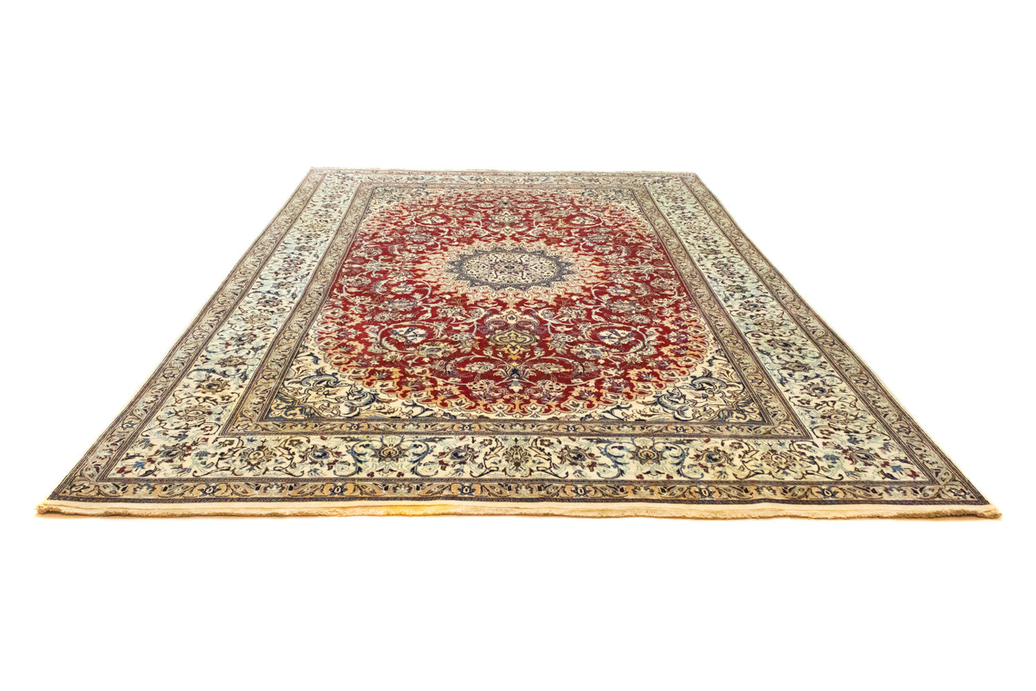Alfombra persa - Nain - 356 x 244 cm - rojo
