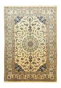 Alfombra persa - Nain - 339 x 239 cm - blanco natural