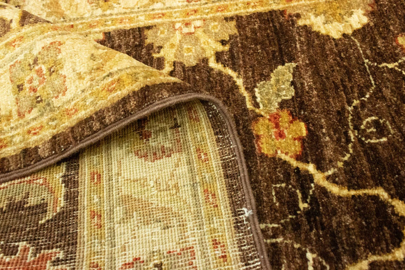 Alfombra de pasillo Alfombra Ziegler - 385 x 90 cm - marrón oscuro