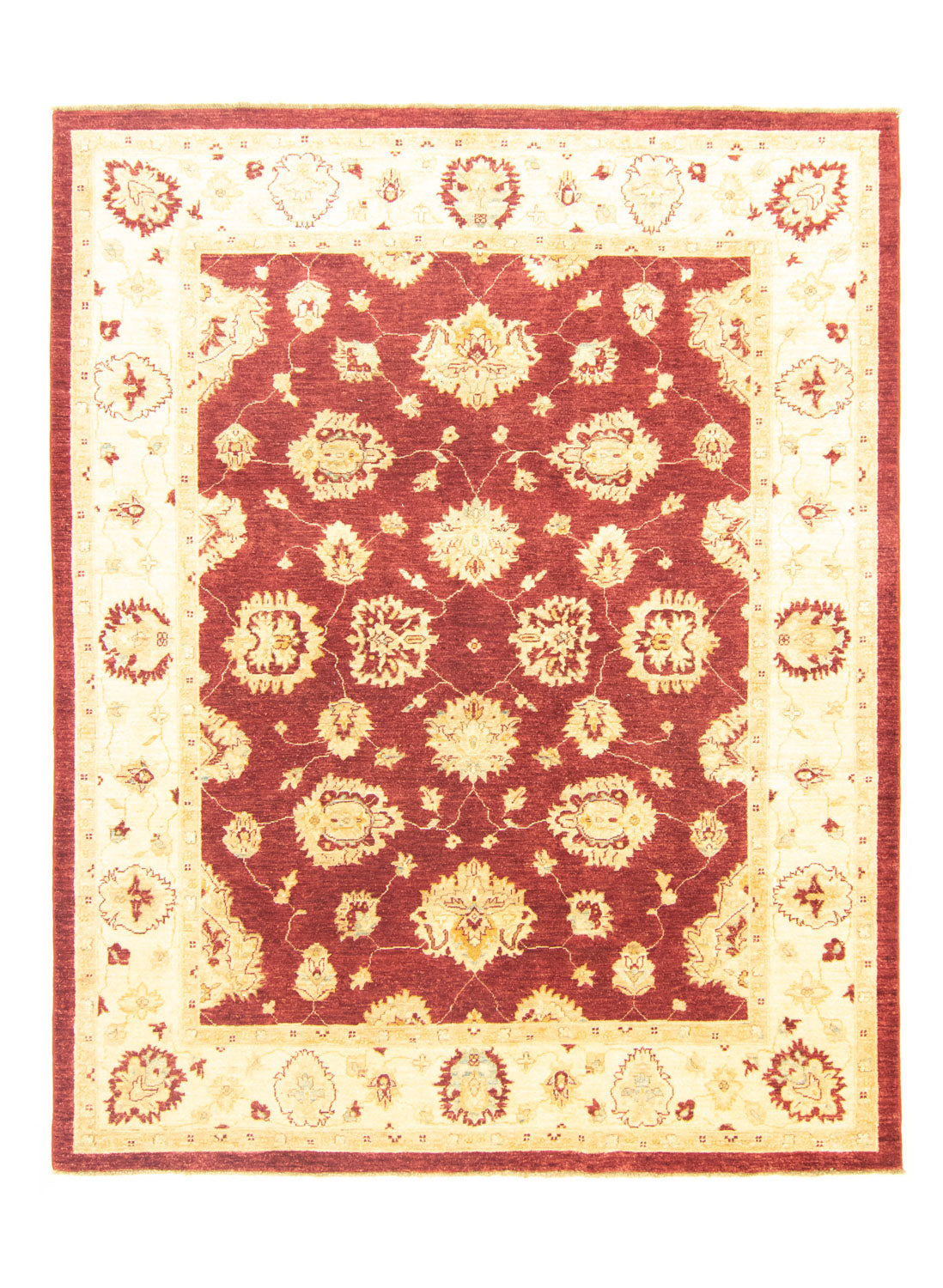 Alfombra Ziegler - 246 x 192 cm - rojo oscuro