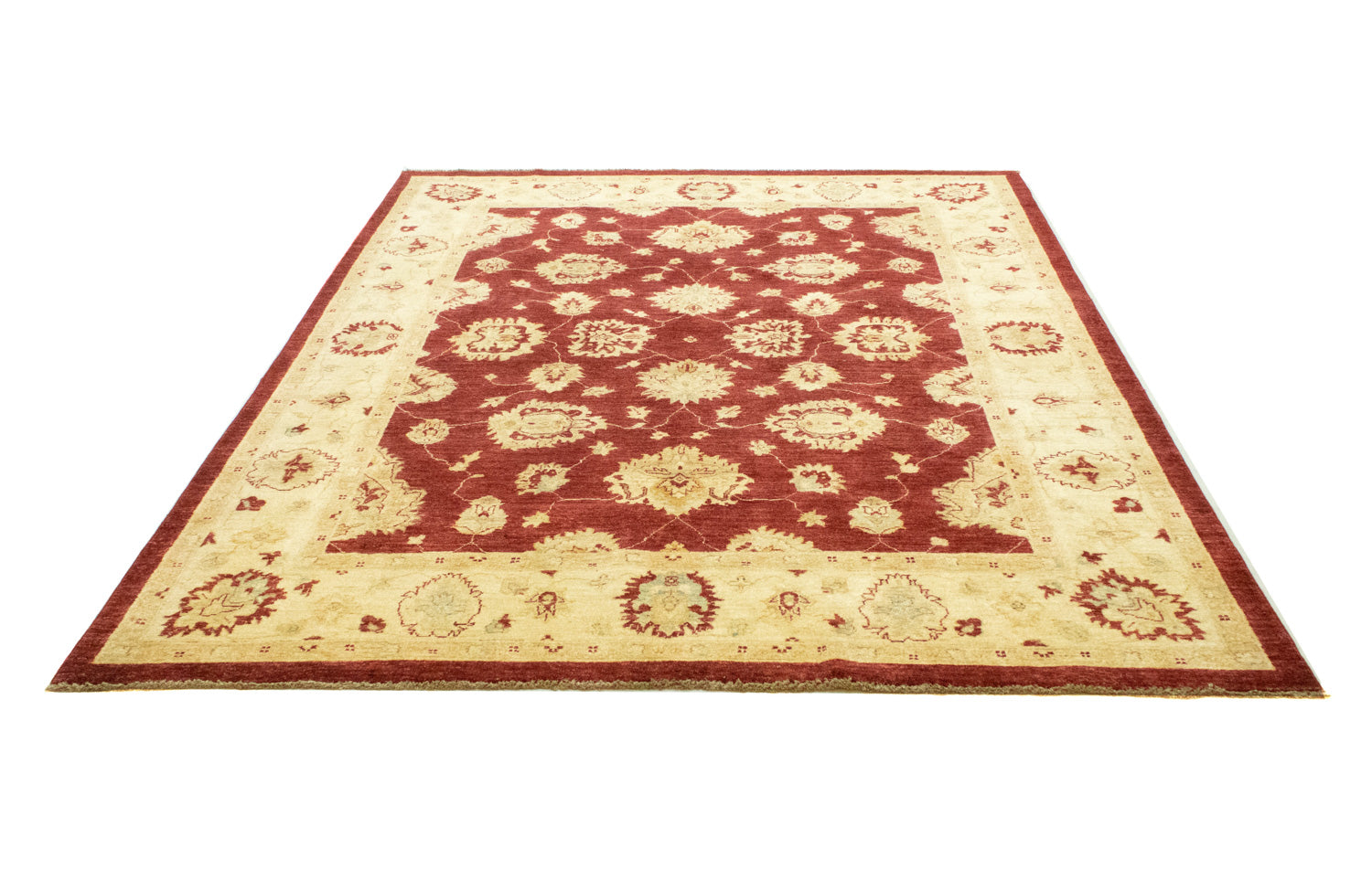 Alfombra Ziegler - 246 x 192 cm - rojo oscuro