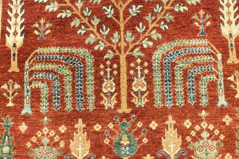 Alfombra Ziegler - 184 x 147 cm - rojo