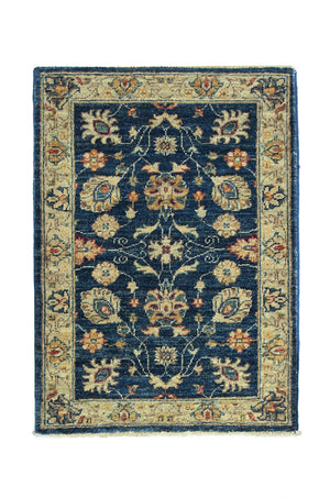 Alfombra Ziegler - 84 x 62 cm - azul oscuro