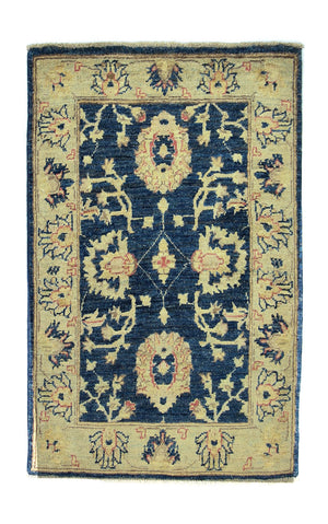 Alfombra Ziegler - 96 x 62 cm - azul oscuro