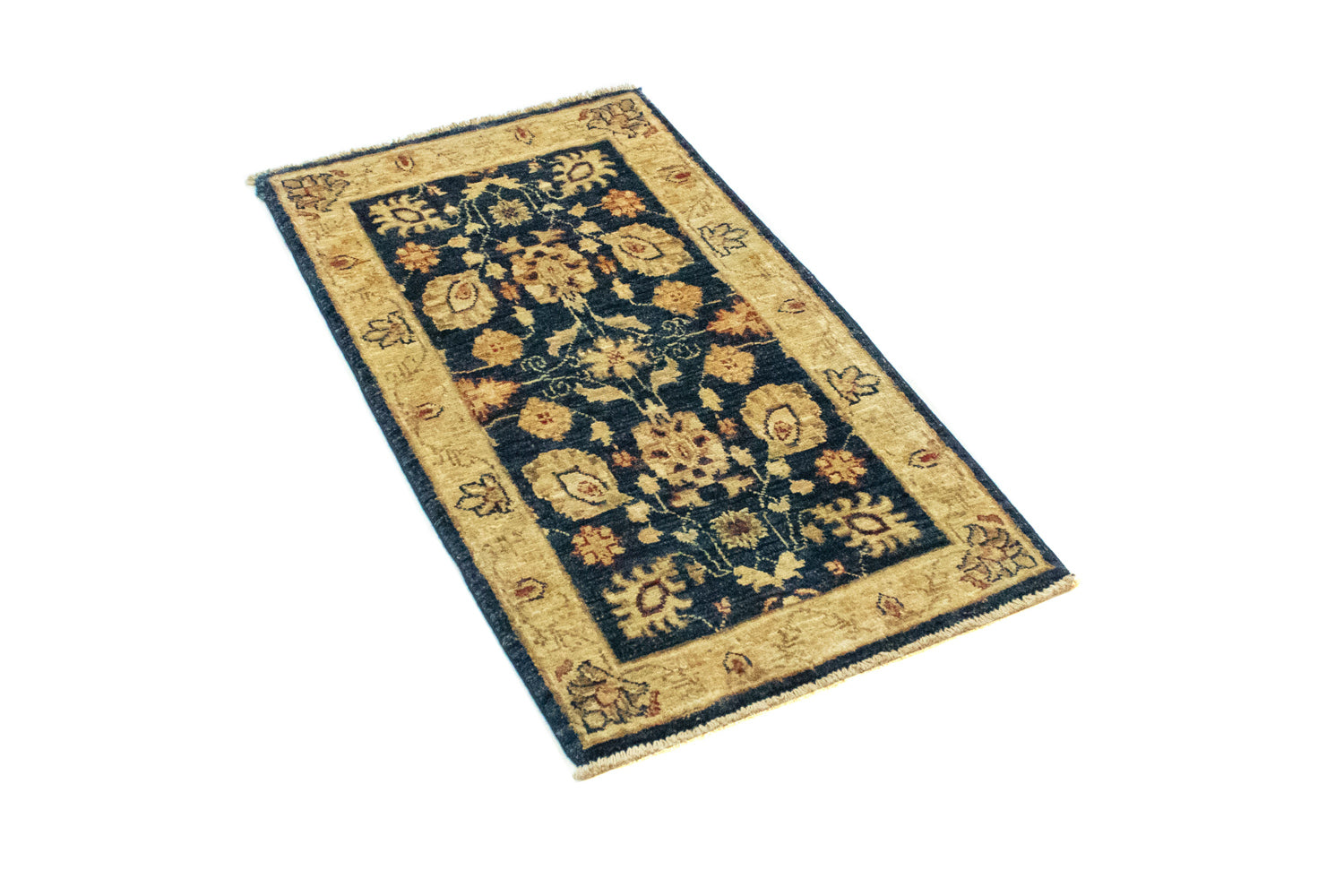 Alfombra Ziegler - 98 x 52 cm - azul oscuro