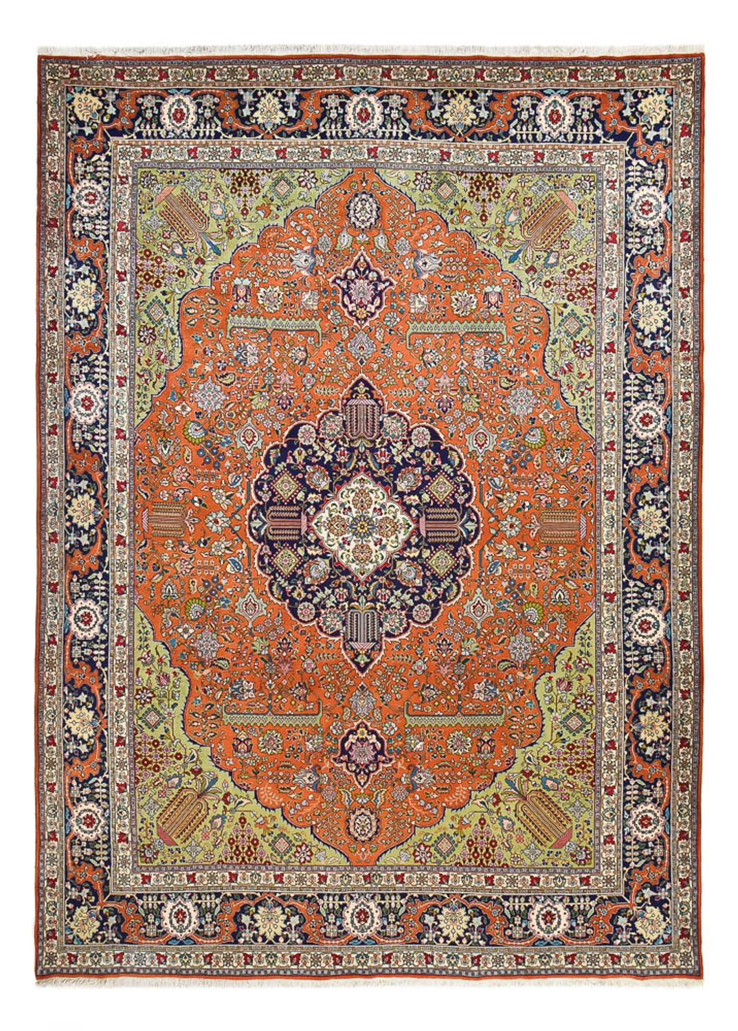 Alfombra Persa - Tabriz - Real - 408 x 293 cm - naranja
