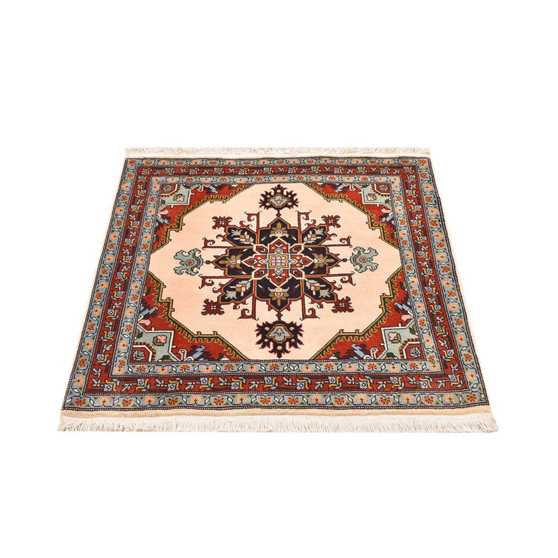 Alfombra persa - Nómada cuadrado  - 105 x 100 cm - crema
