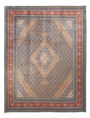 Alfombra persa - Nómada - Real - 400 x 292 cm - chocolate claro
