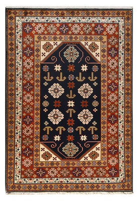 Alfombra persa - Nómada - 197 x 136 cm - azul oscuro