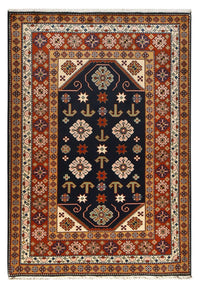 Alfombra persa - Nómada - 197 x 136 cm - azul oscuro