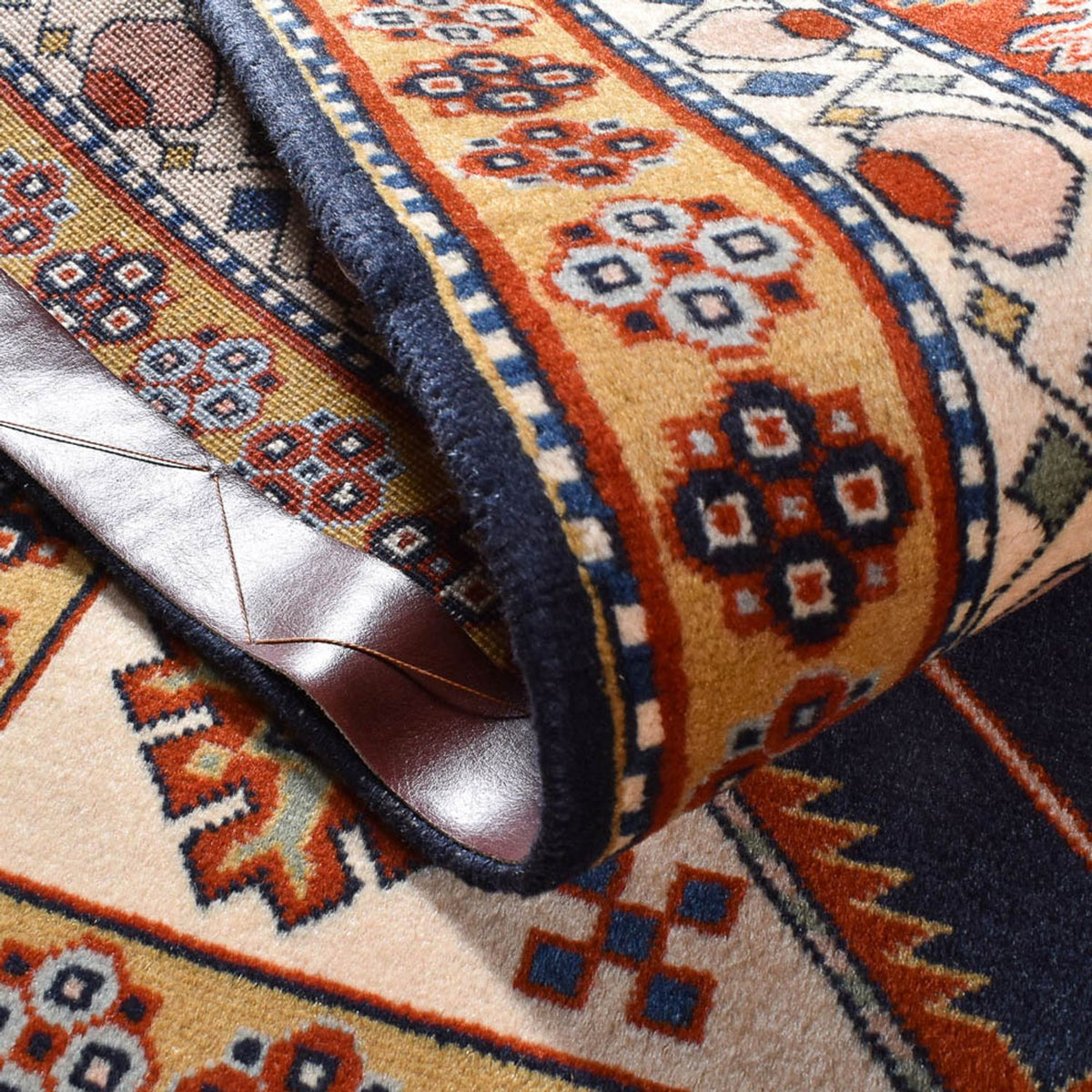 Alfombra persa - Nómada - 197 x 136 cm - azul oscuro