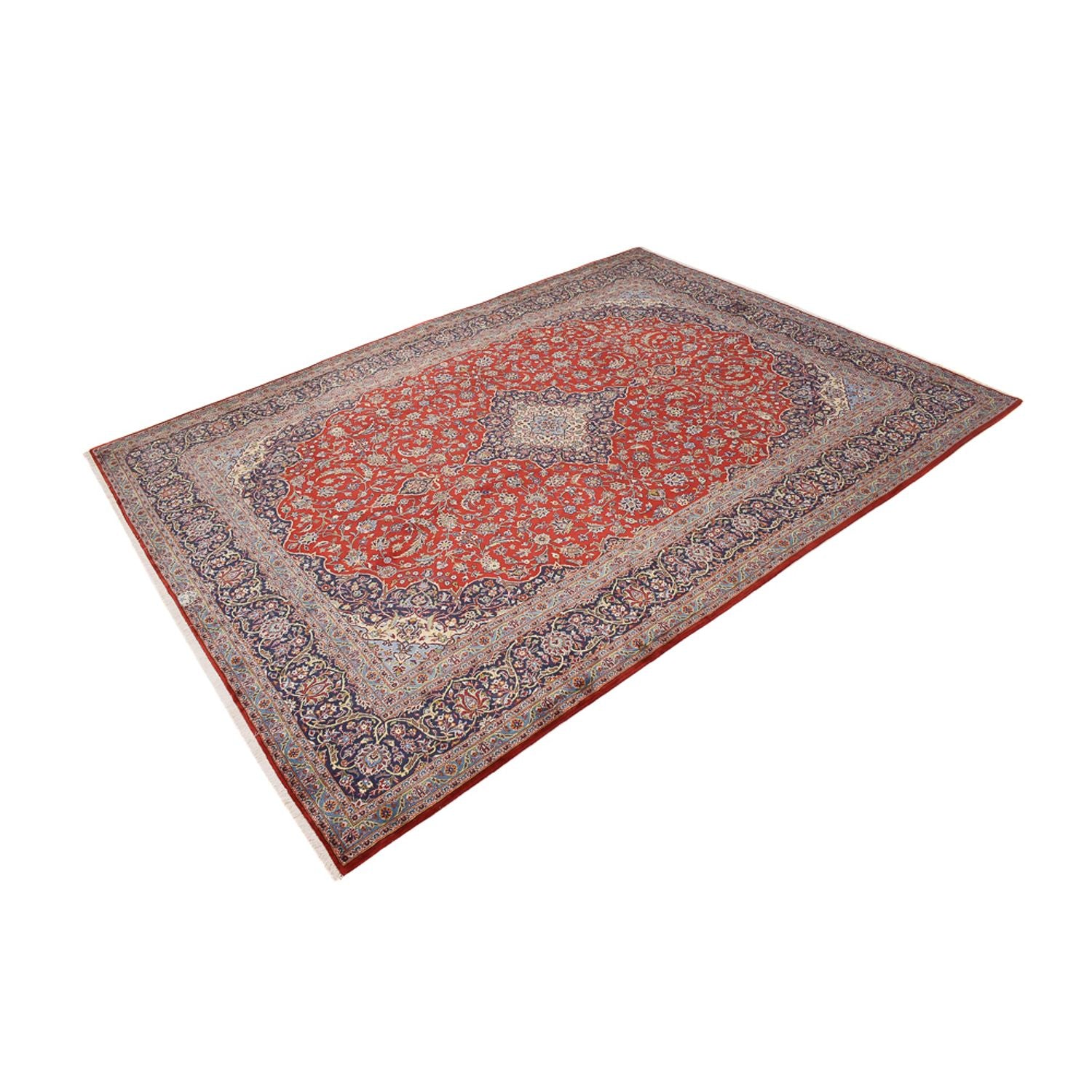 Alfombra persa - Keshan - 392 x 295 cm - rojo