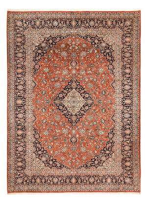 Alfombra persa - Keshan - Real - 395 x 298 cm - rojo claro