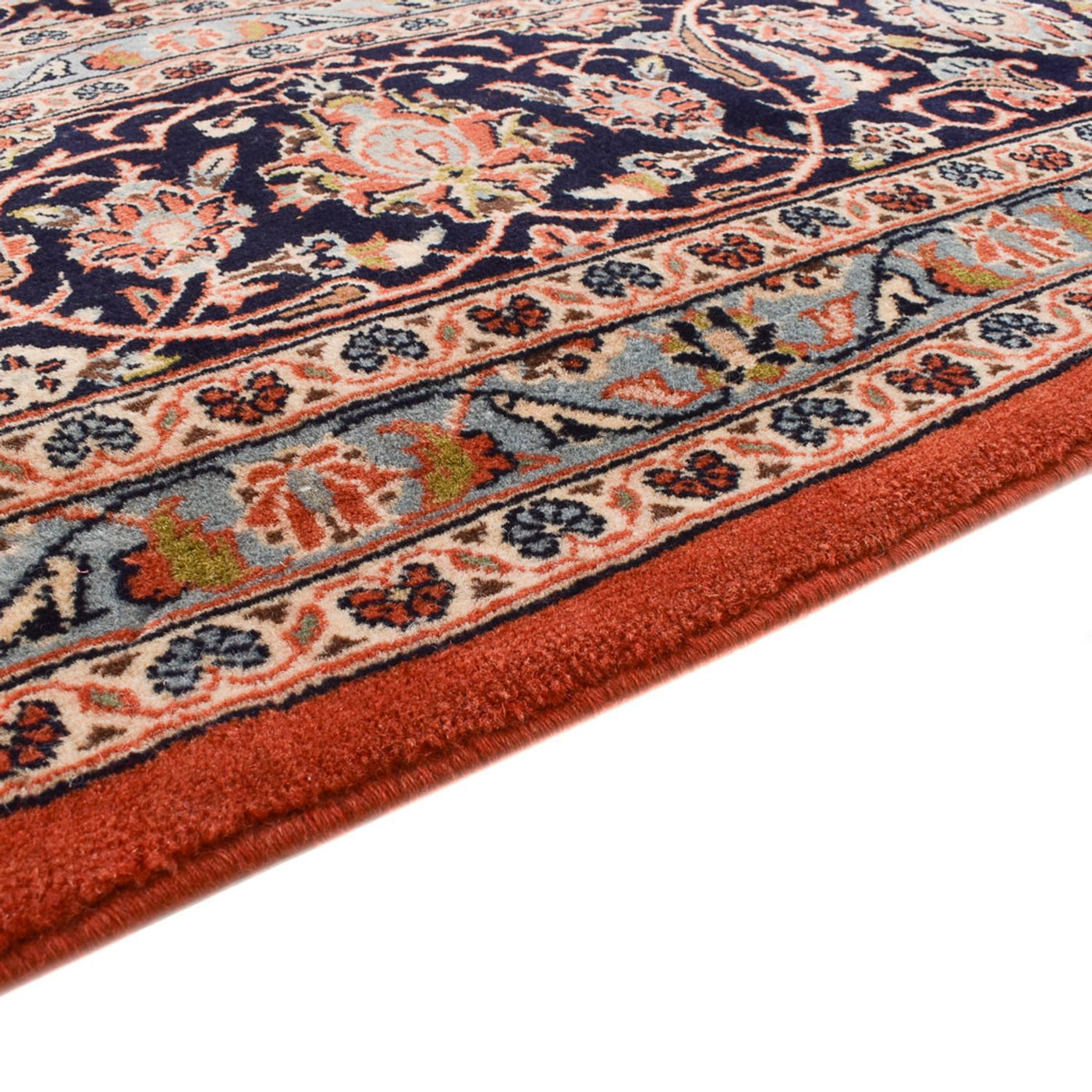 Alfombra persa - Keshan - Real - 395 x 298 cm - rojo claro