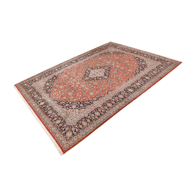 Alfombra persa - Keshan - Real - 395 x 298 cm - rojo claro