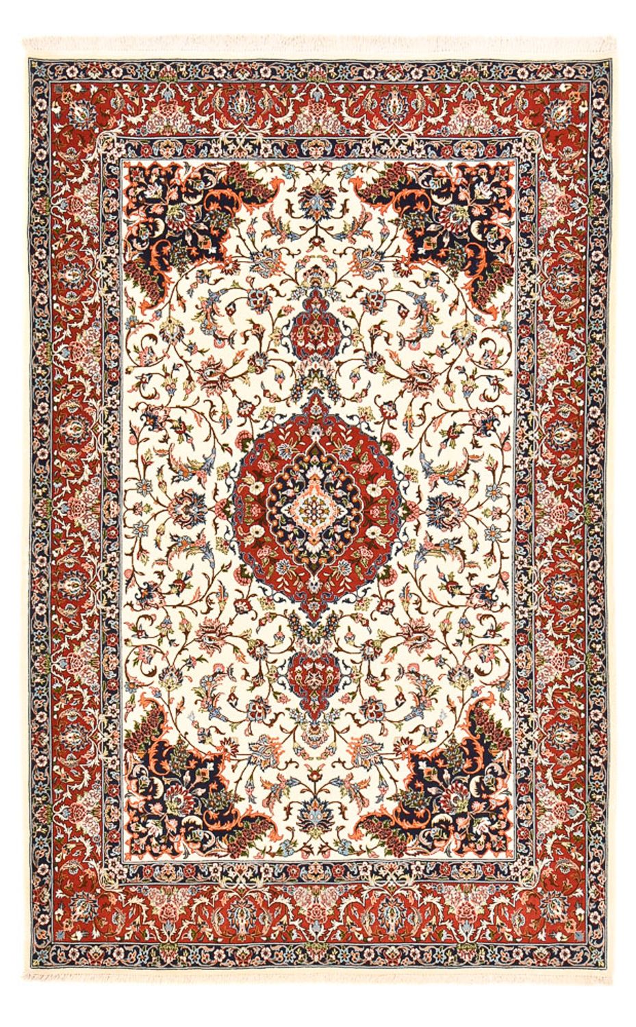 Alfombra Persa - Ghom - Royal - 216 x 140 cm - crema