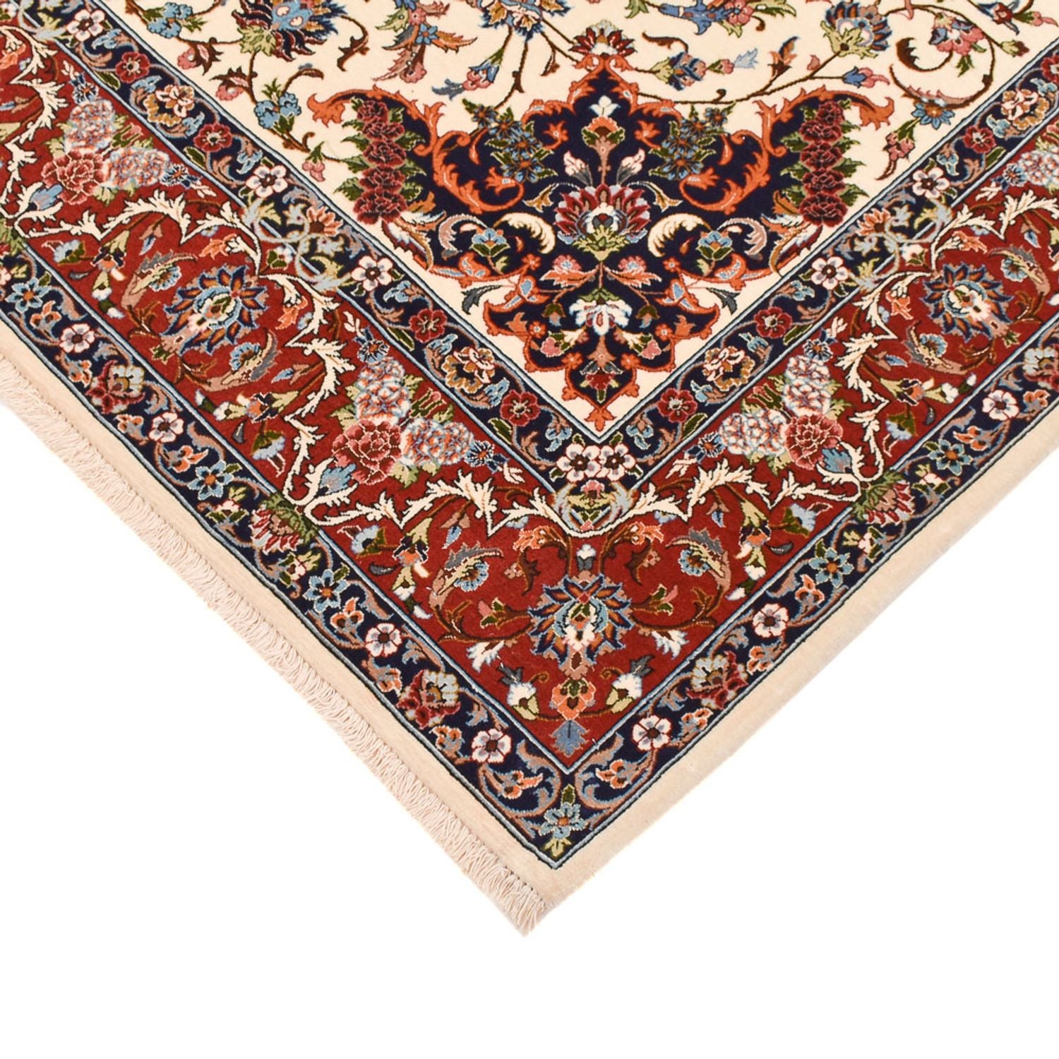 Alfombra Persa - Ghom - Royal - 216 x 140 cm - crema