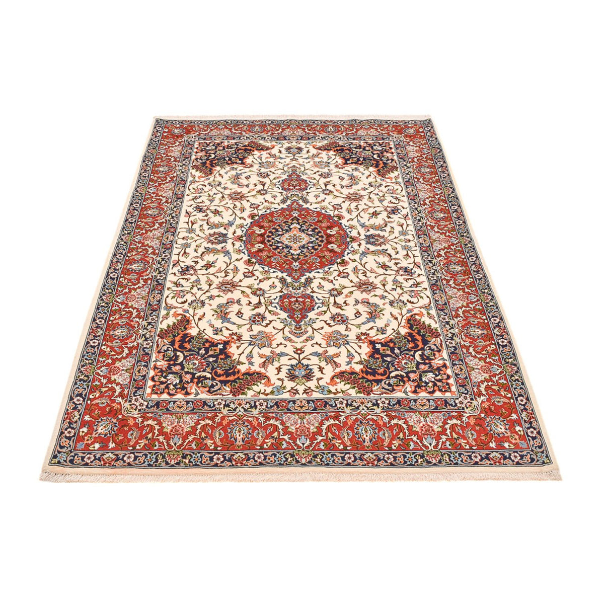 Alfombra Persa - Ghom - Royal - 216 x 140 cm - crema