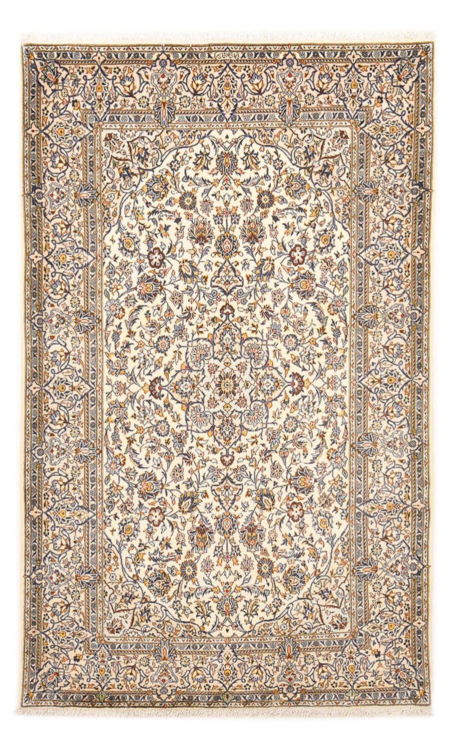 Alfombra persa - Keshan - 217 x 138 cm - crema