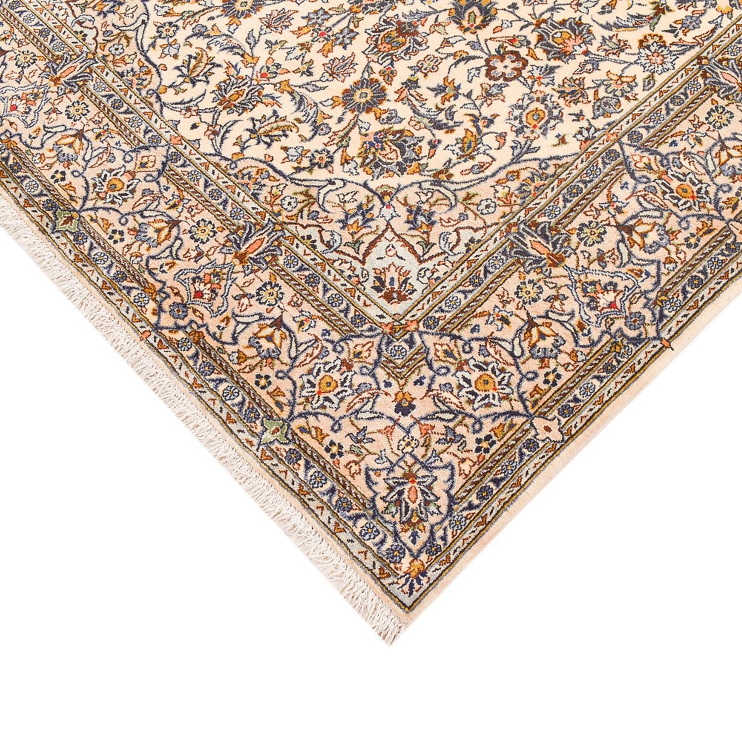 Alfombra persa - Keshan - 217 x 138 cm - crema