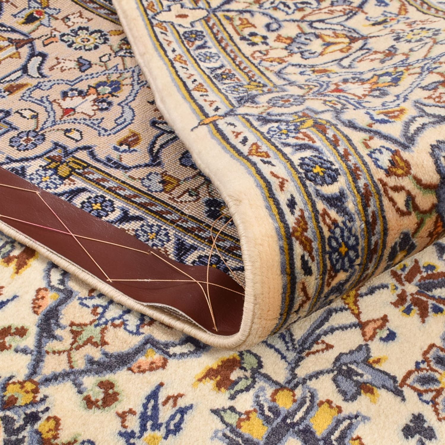 Alfombra persa - Keshan - 217 x 138 cm - crema