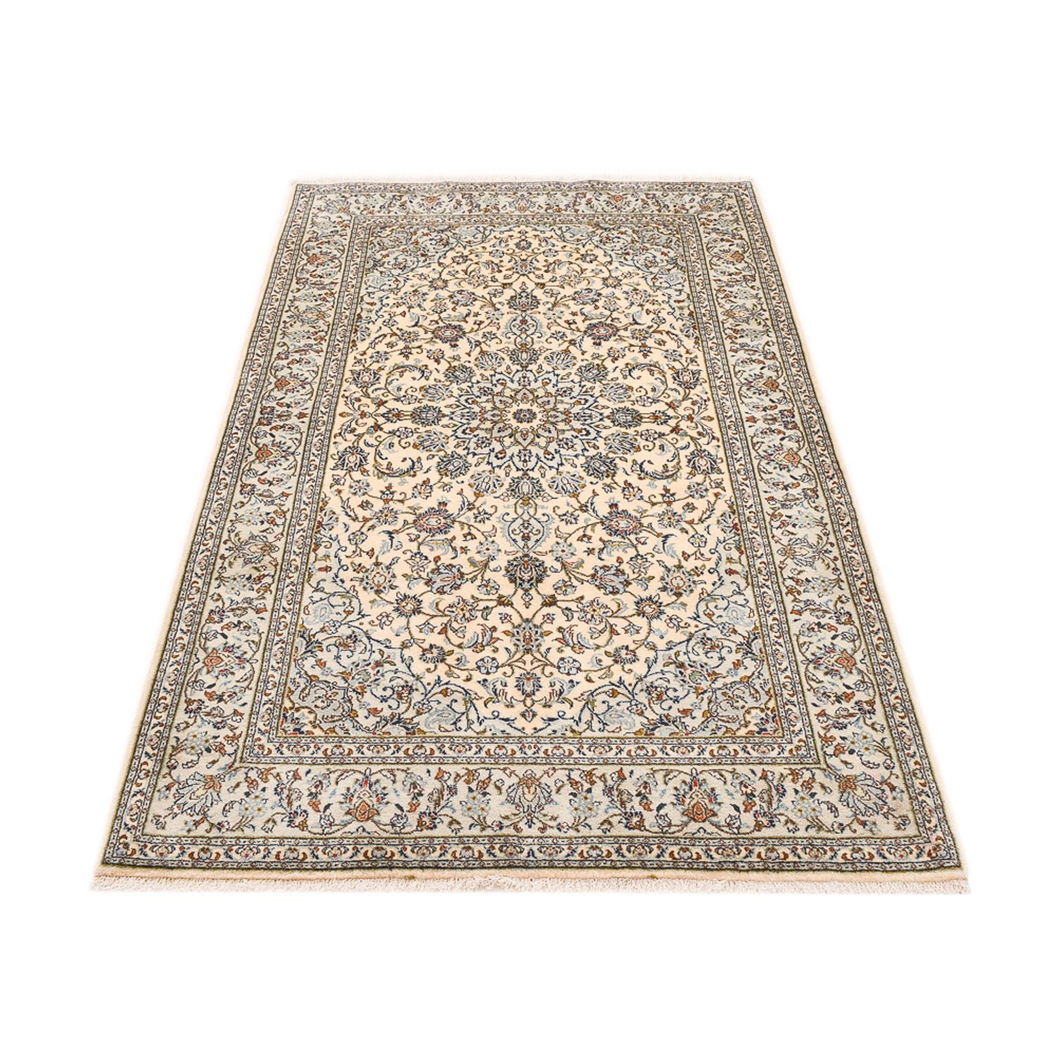 Alfombra persa - Keshan - 223 x 139 cm - crema