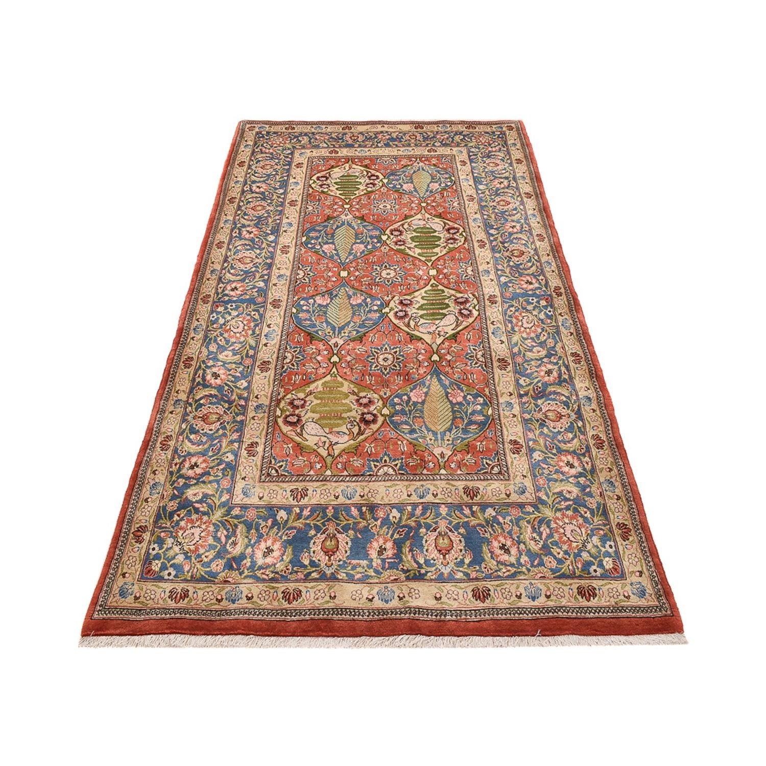 Alfombra de pasillo Alfombra persa - Keshan - 282 x 145 cm - multicolor