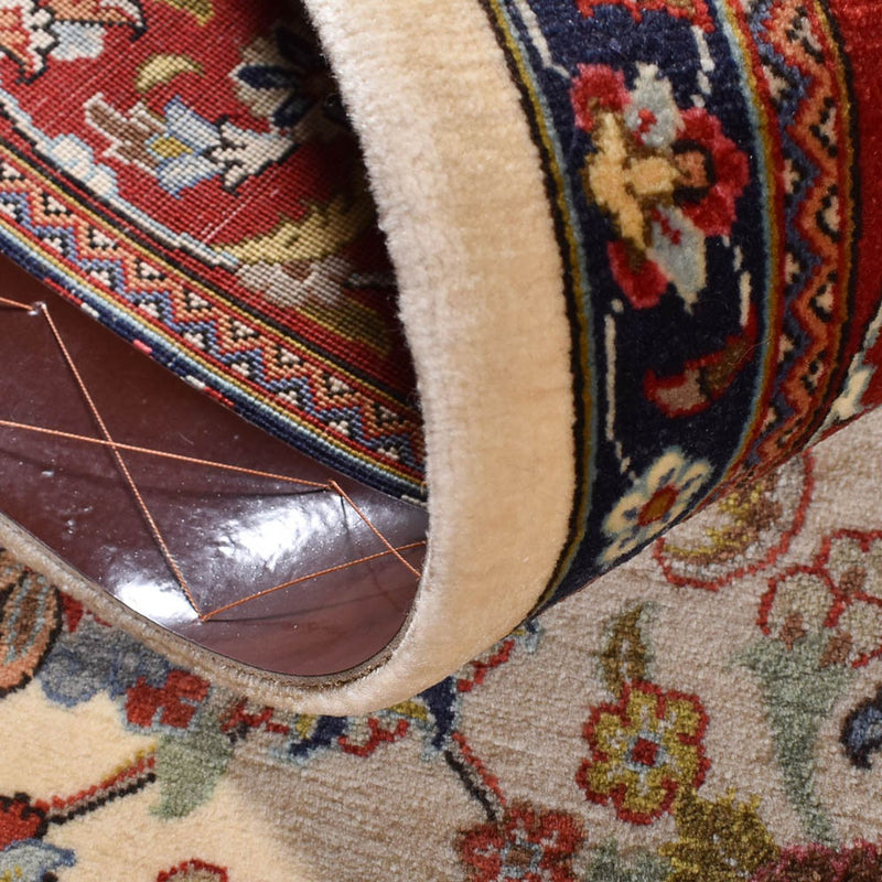 Alfombra Persa - Ghom - Royal - 202 x 131 cm - beige claro