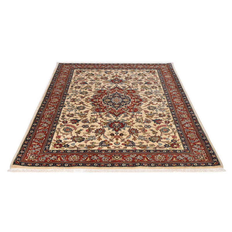 Alfombra Persa - Ghom - Royal - 202 x 131 cm - beige claro