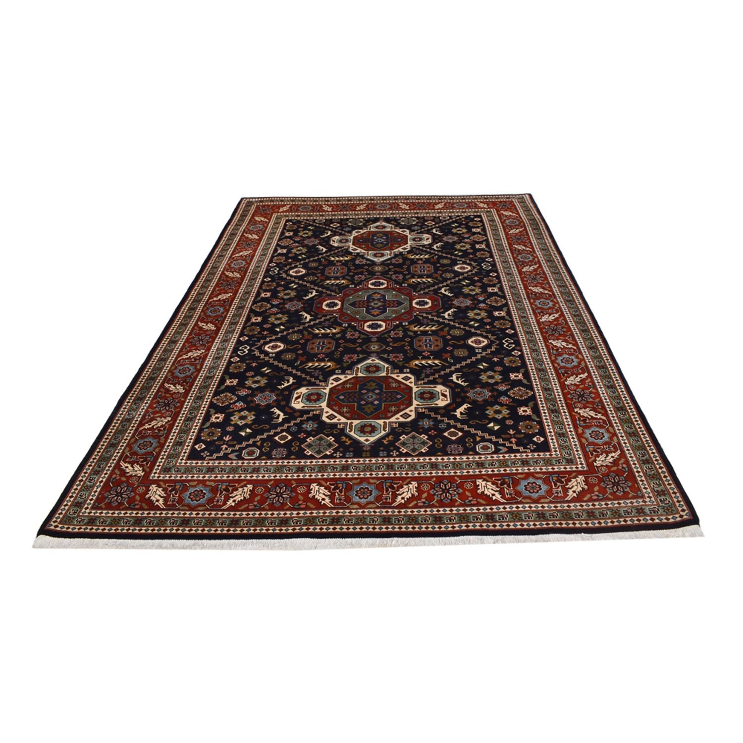 Alfombra persa - Nómada - 290 x 196 cm - rojo