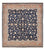 Alfombra persa - Clásica cuadrado  - 199 x 183 cm - azul oscuro