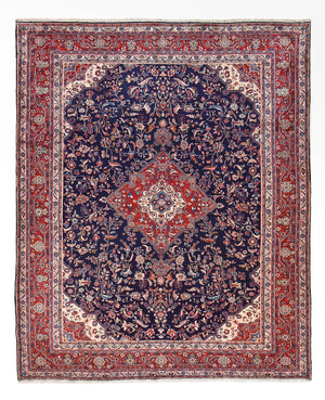 Alfombra persa - Clásica - 377 x 305 cm - azul oscuro