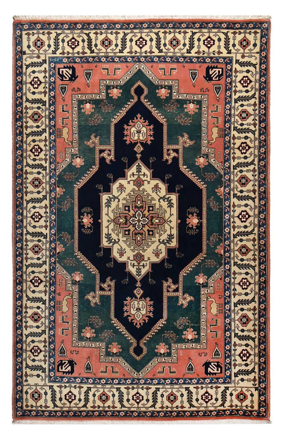 Alfombra persa - Nómada - 310 x 196 cm - rojo claro